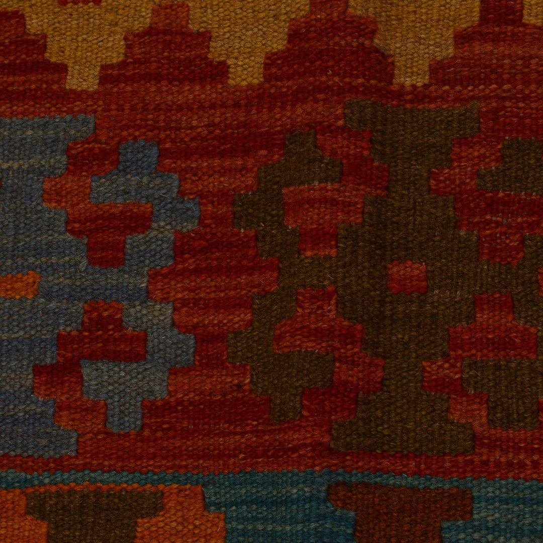 Hand Knotted Afghan Style Kilim 5' 10" x 8' 3" - No. AL54799