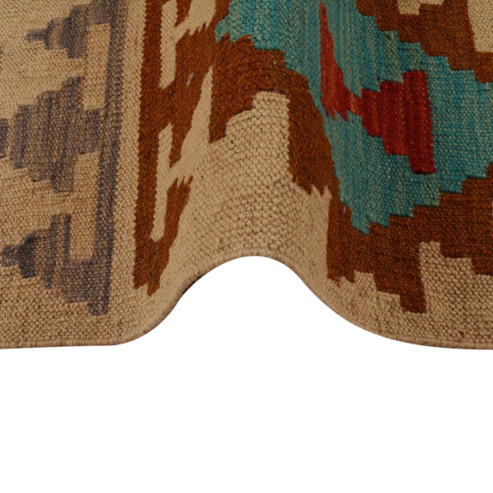 Hand Knotted Afghan Style Kilim 5' 10" x 8' 3" - No. AL54799