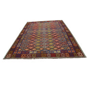 Handmade Turkish Design Wool Kilim 6' 11" x 9' 7" - No. AL35610