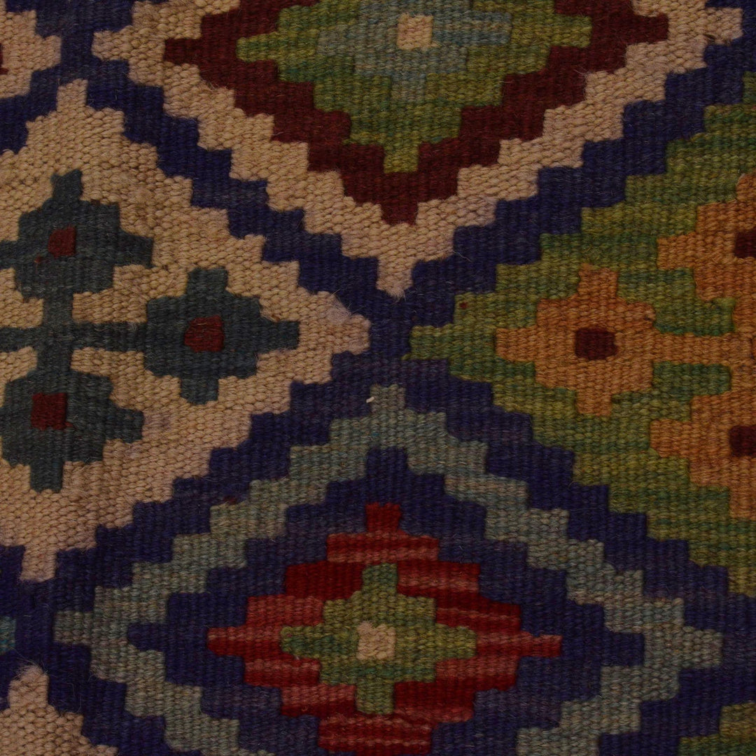 Handmade Turkish Design Wool Kilim 6' 11" x 9' 7" - No. AL35610