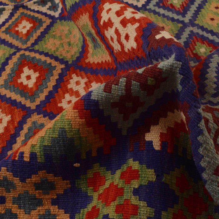 Handmade Turkish Design Wool Kilim 6' 11" x 9' 7" - No. AL35610