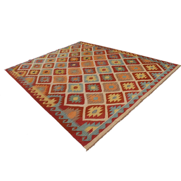 Hand Knotted Flatweave Kilim 7' 11" x 9' 11" - No. AL53548