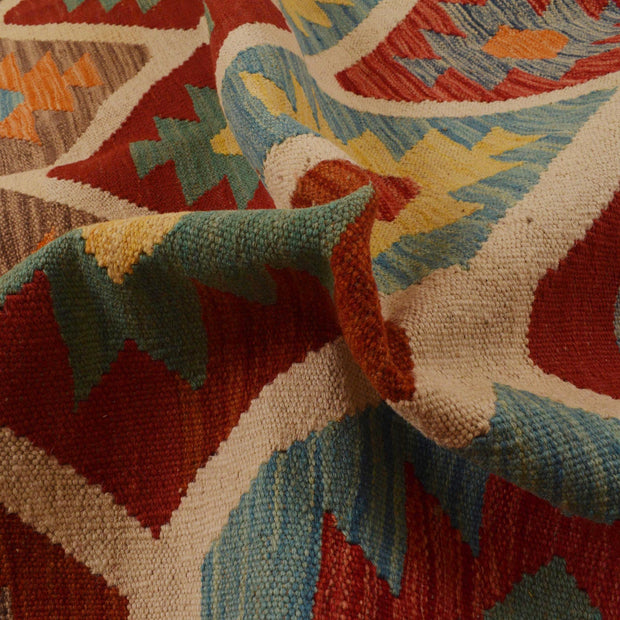 Hand Knotted Flatweave Kilim 7' 11" x 9' 11" - No. AL53548