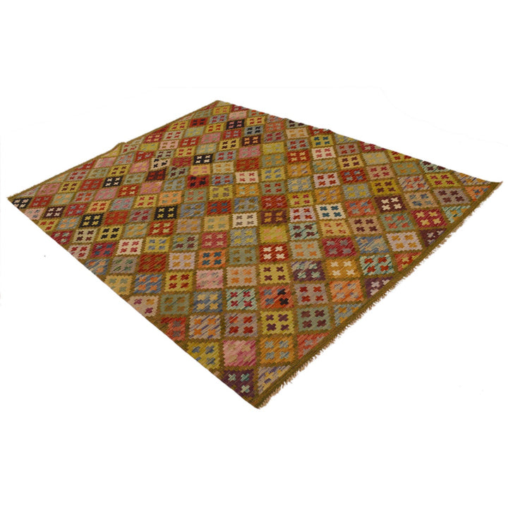 Handmade Vegetable Kelim 5' 3" x 6' 9" - No. AL76601