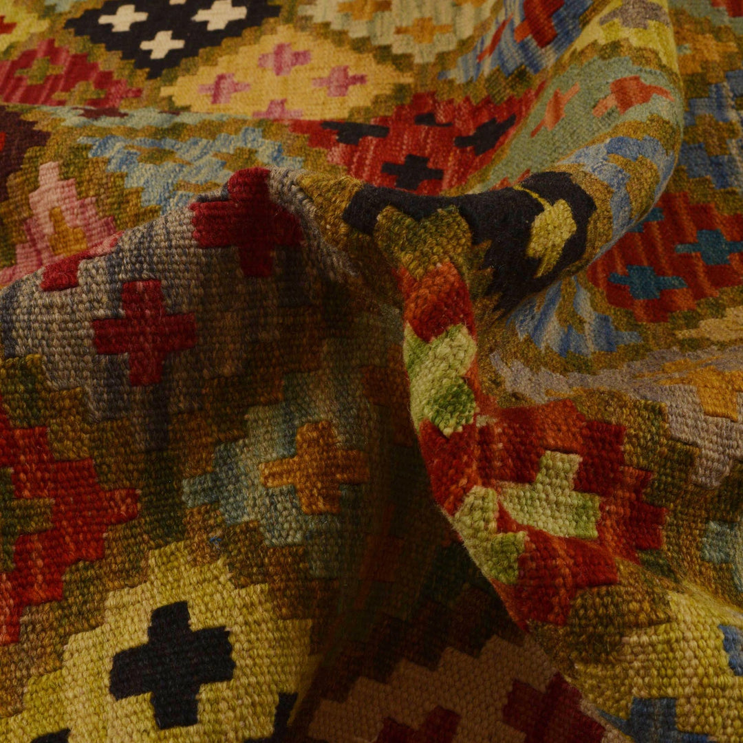 Handmade Vegetable Kelim 5' 3" x 6' 9" - No. AL76601