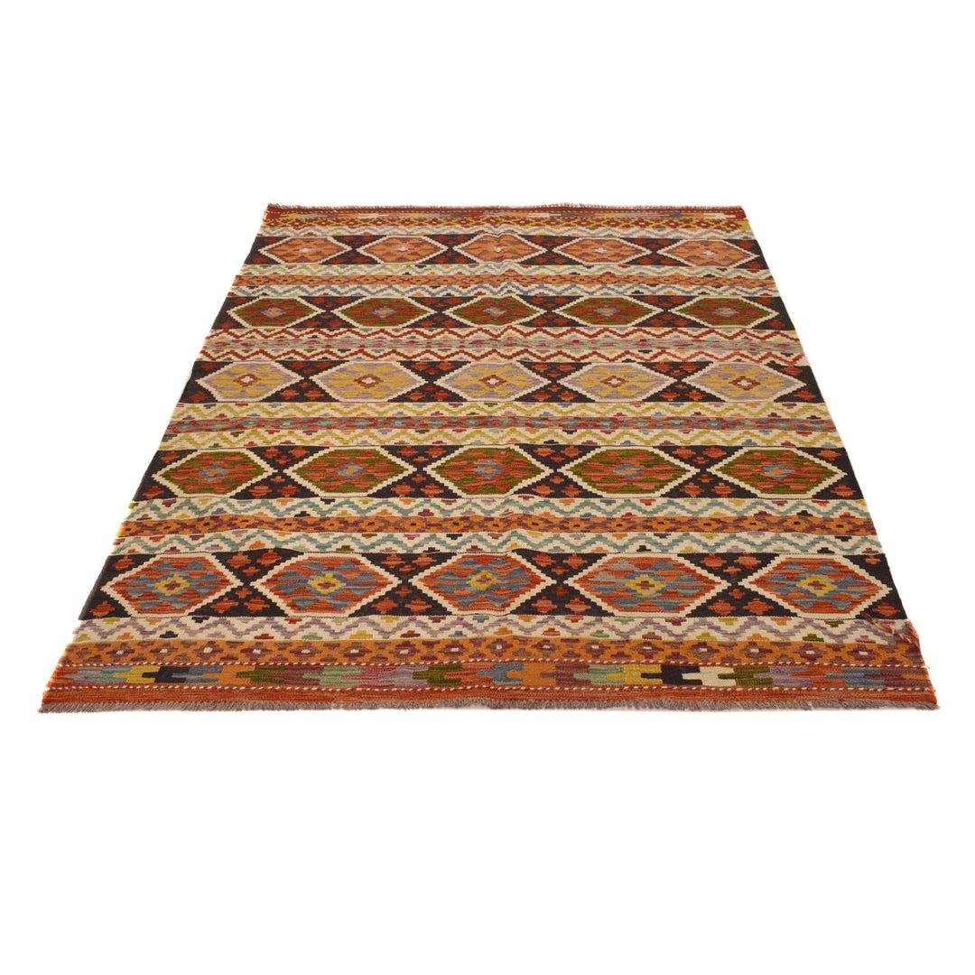 Handmade Afghan Vegetable Kilim 4' 11" x 7' 0" - No. AL41754