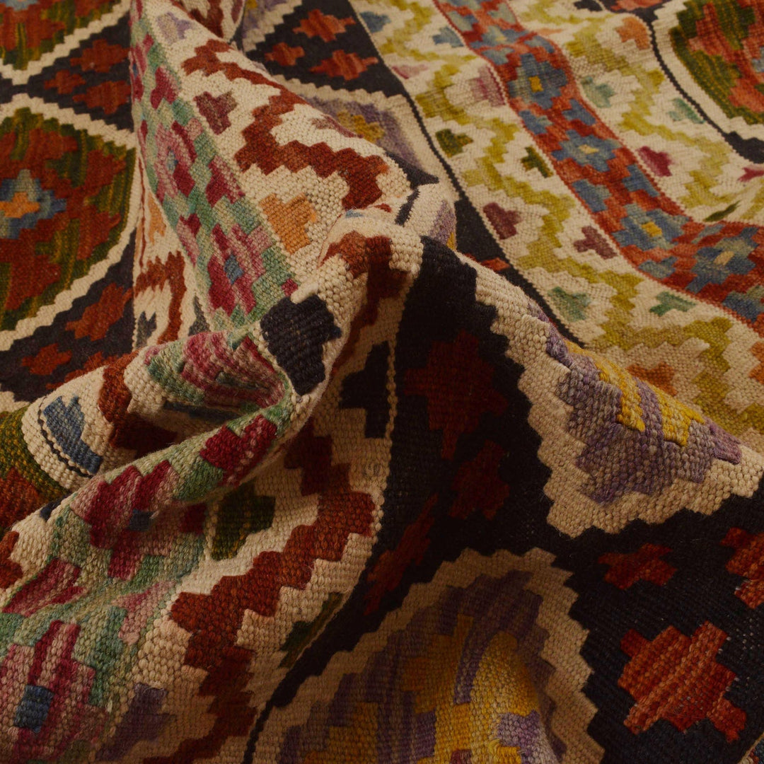 Handmade Afghan Vegetable Kilim 4' 11" x 7' 0" - No. AL41754