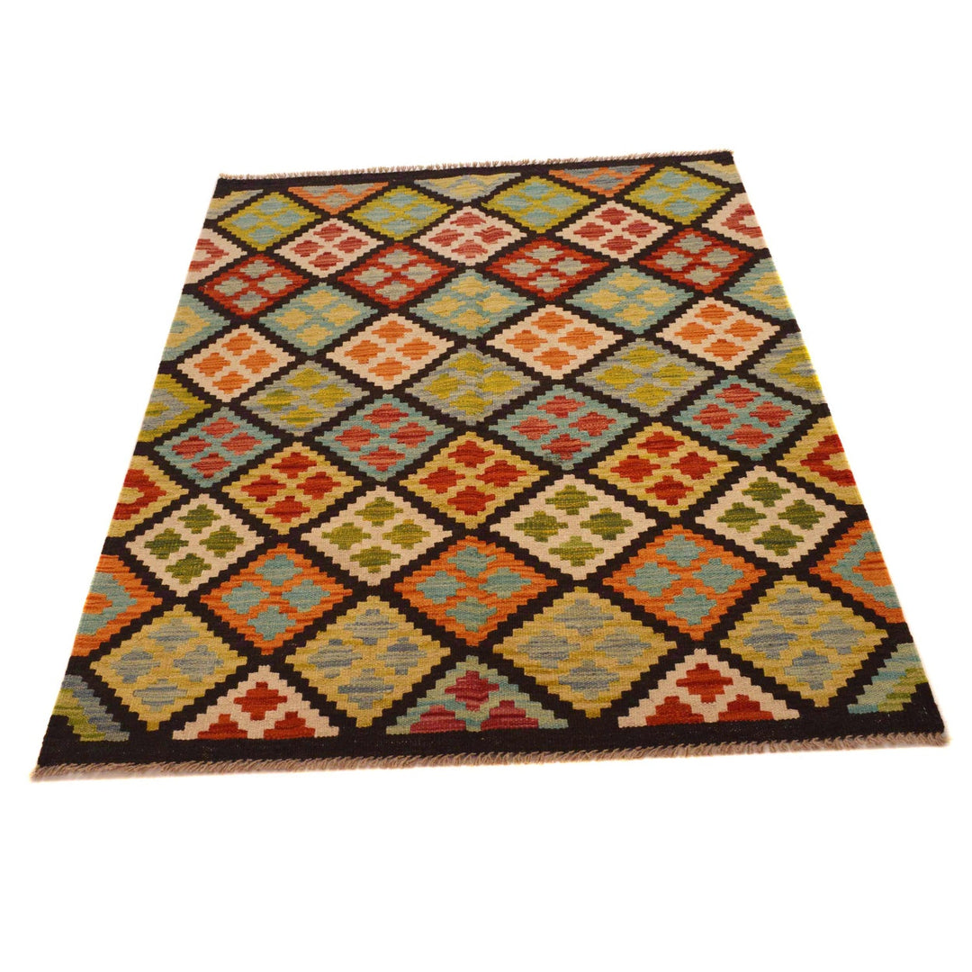Handmade Vegetable Kilim 3' 6" x 4' 9" - No. AL98365