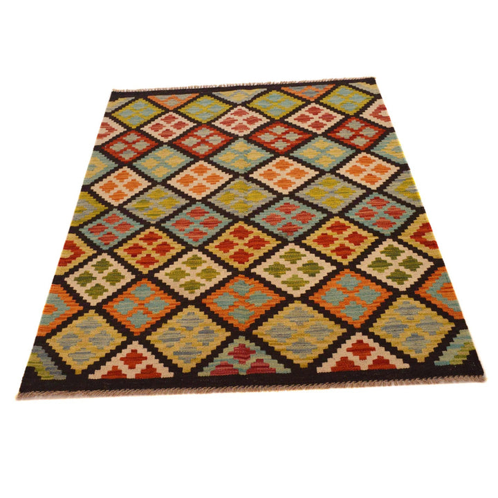 Handmade Vegetable Kilim 3' 6" x 4' 9" - No. AL98365