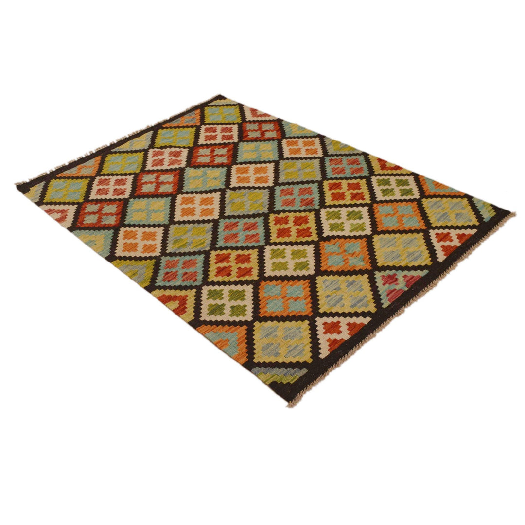 Handmade Vegetable Kilim 3' 6" x 4' 9" - No. AL98365