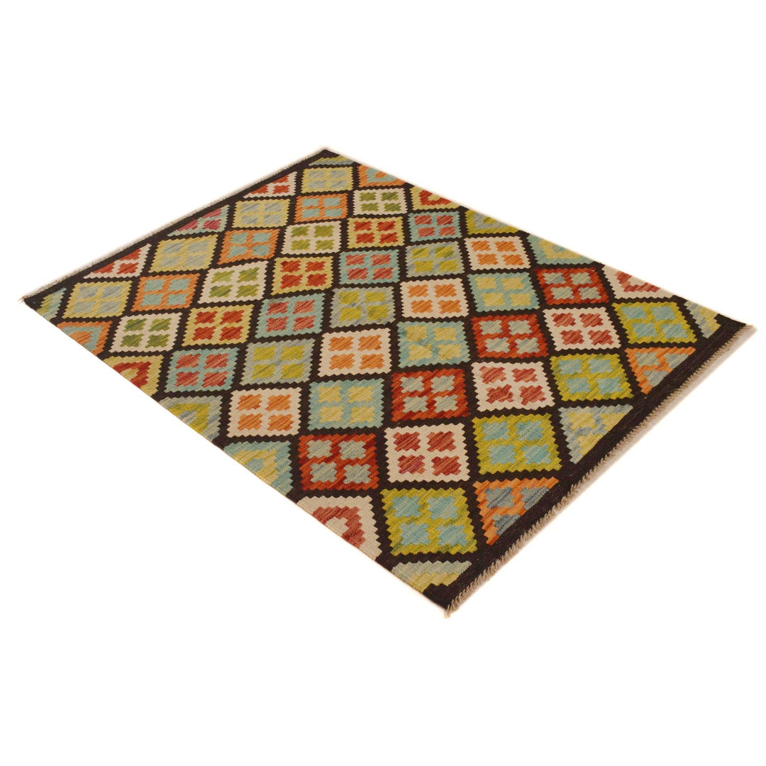 Handmade Vegetable Kilim 3' 6" x 4' 9" - No. AL98365