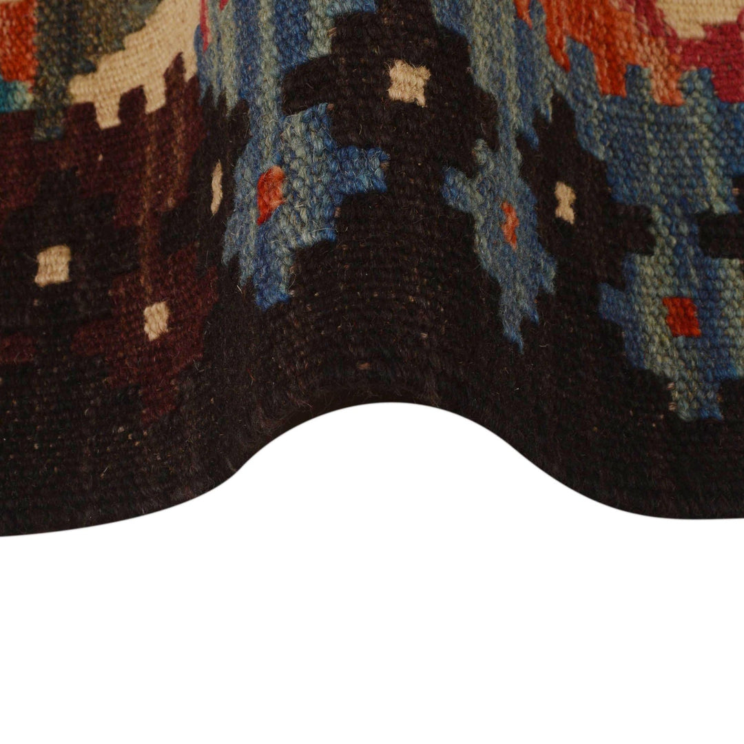 Hand Knotted Afghan Style Kilim Runner 1' 9" x 8' 0" - No. AL97892