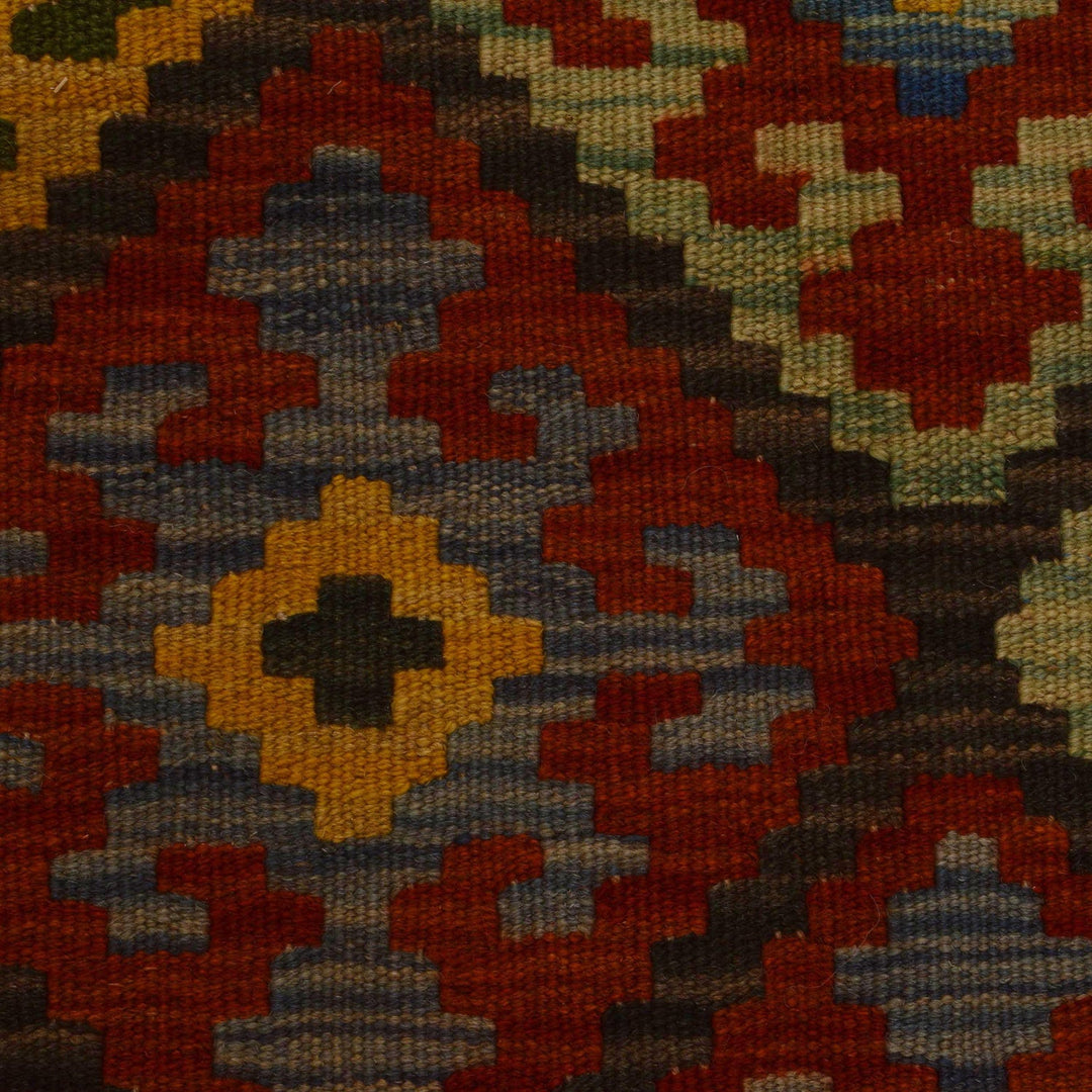 Hand Woven Wool Kelim 5' 8" x 8' 3" - No. AL77508