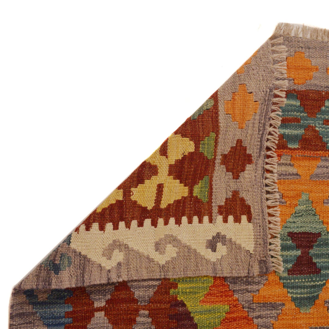 Handmade Turkish Design Wool Kilim 5' 6" x 8' 0" - No. AL13766