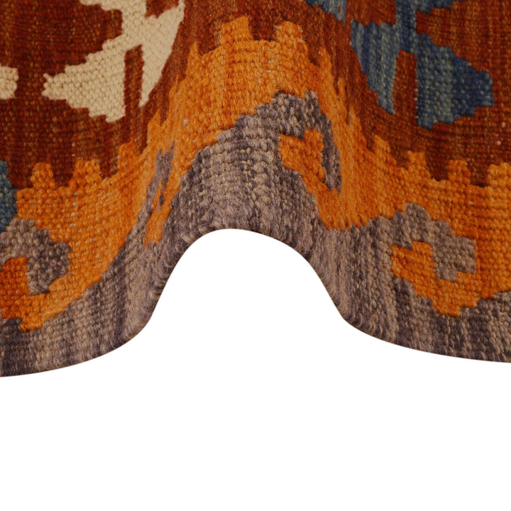 Handmade Turkish Design Wool Kilim 5' 6" x 8' 0" - No. AL13766