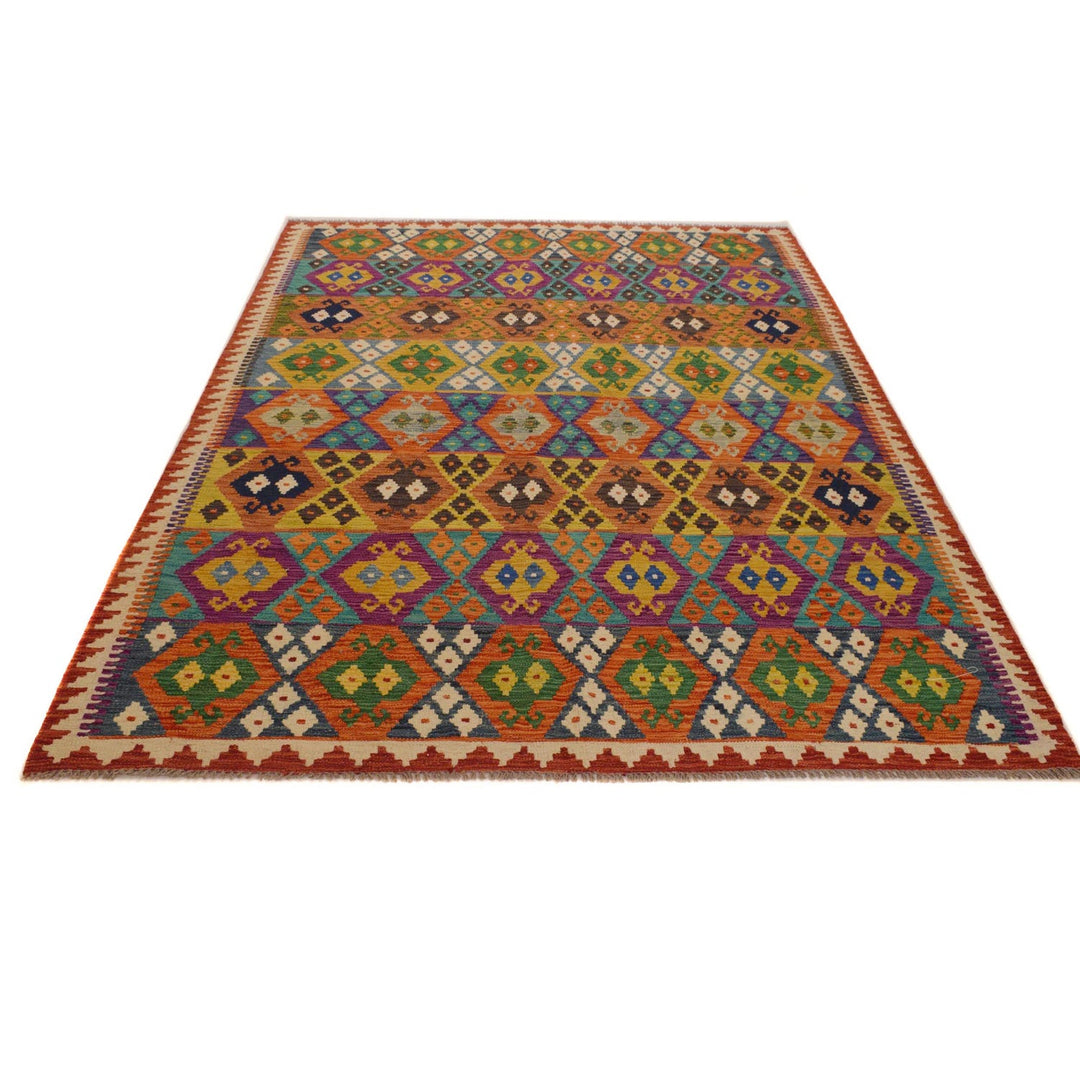 Medium Size Chobi Kilim 6' 0" x 8' 2" - No. AL55219