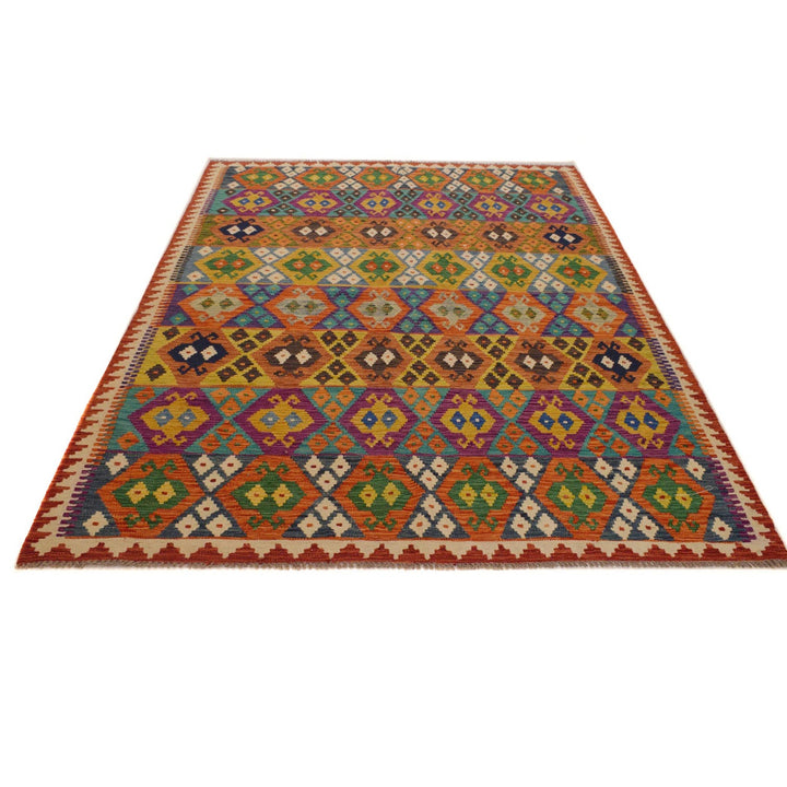 Medium Size Chobi Kilim 6' 0" x 8' 2" - No. AL55219