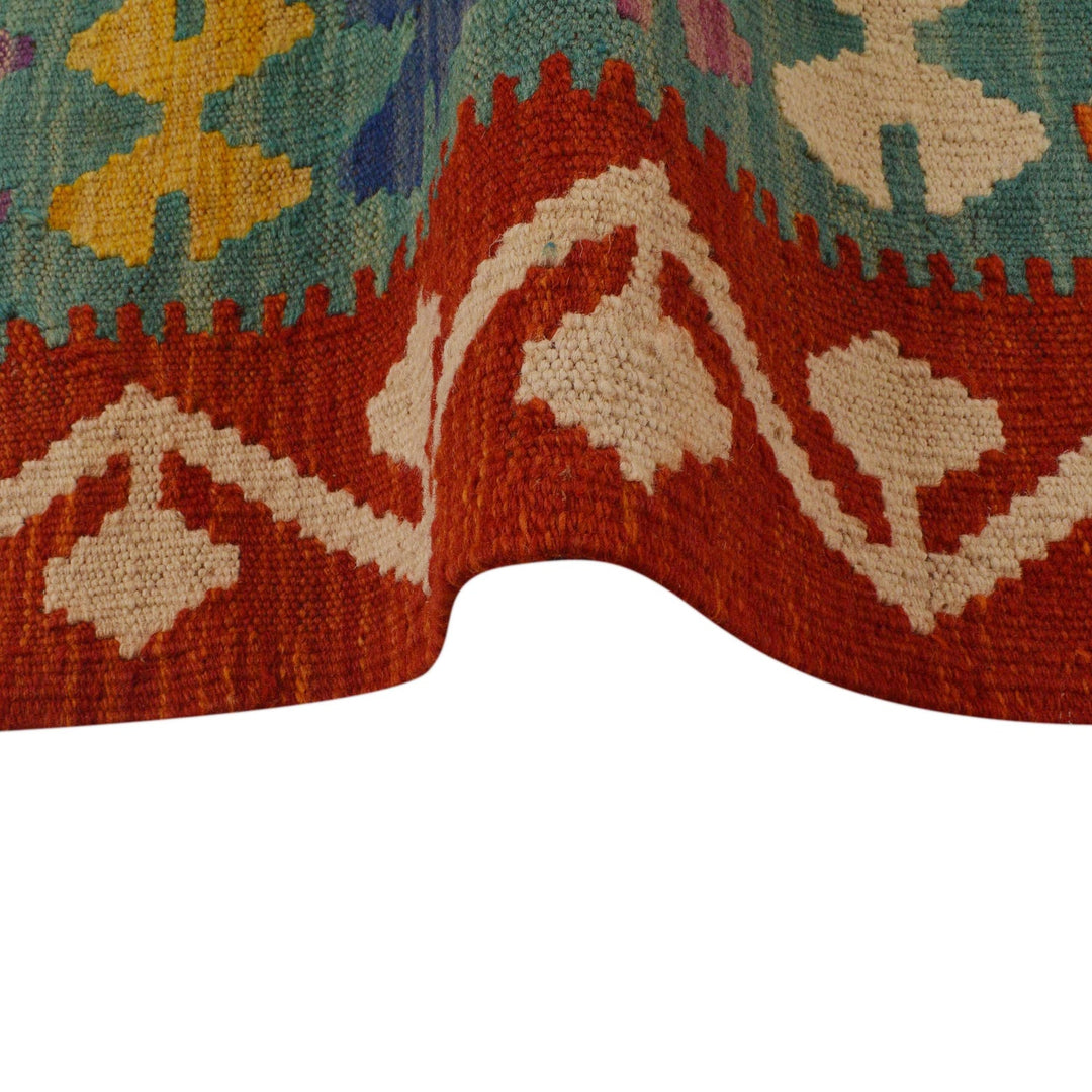 Hand Knotted Flatweave Kilim 5' 10" x 7' 8" - No. AL35575