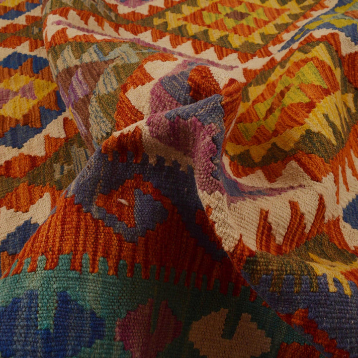 Hand Knotted Flatweave Kilim 5' 10" x 7' 8" - No. AL35575