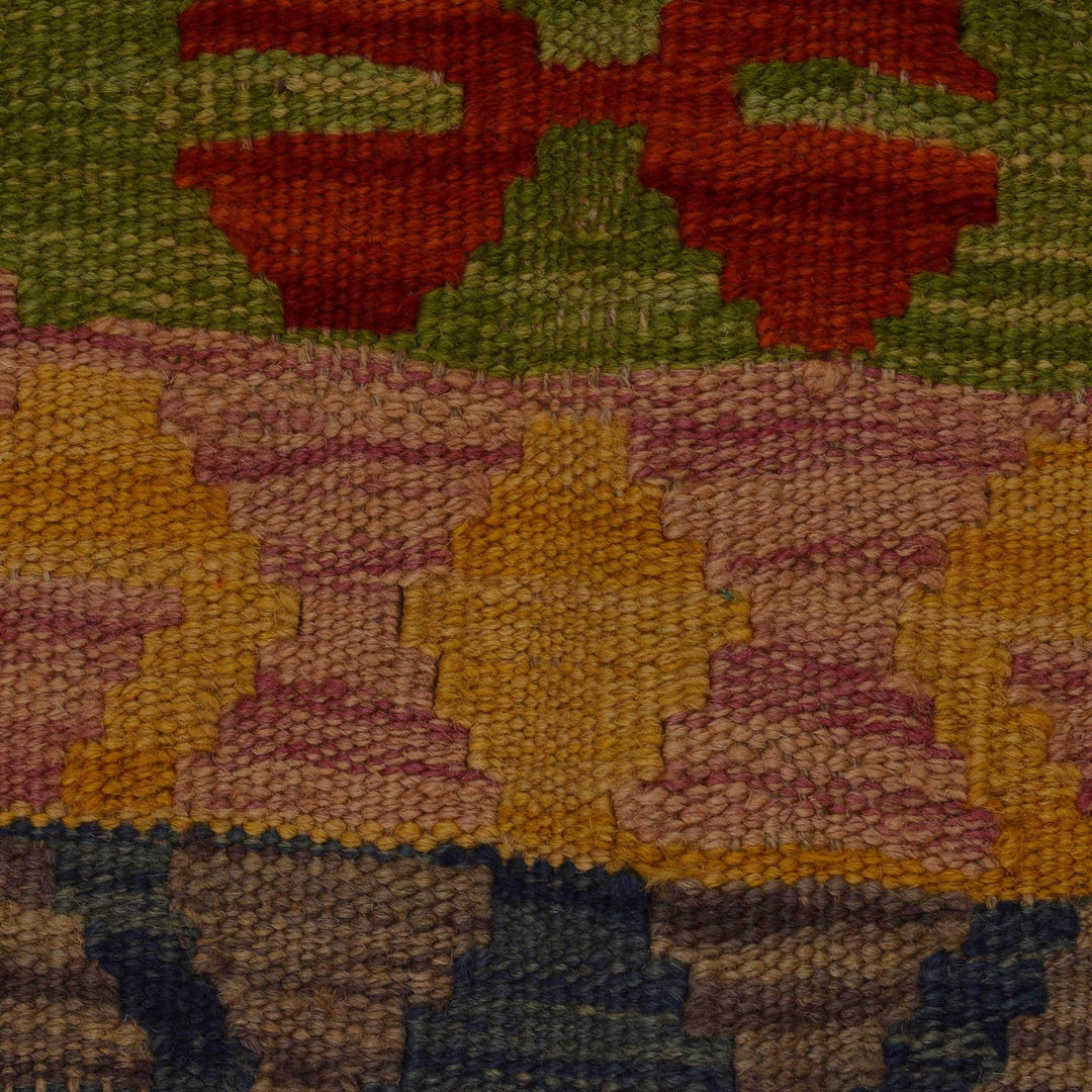 Handmade Turkish Design Wool Kilim 3' 4" x 4' 9" - No. AL70196