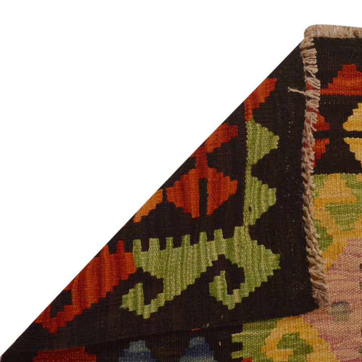 Handmade Turkish Design Wool Kilim 3' 4" x 4' 9" - No. AL70196