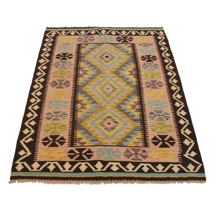 Small Size Chobi Kilim 3' 3" x 4' 10" - No. AL96686