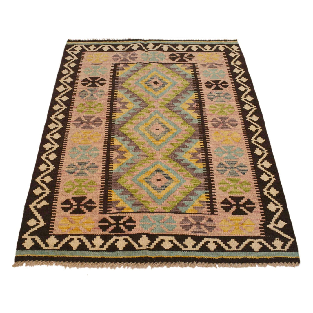 Small Size Chobi Kilim 3' 3" x 4' 10" - No. AL73901
