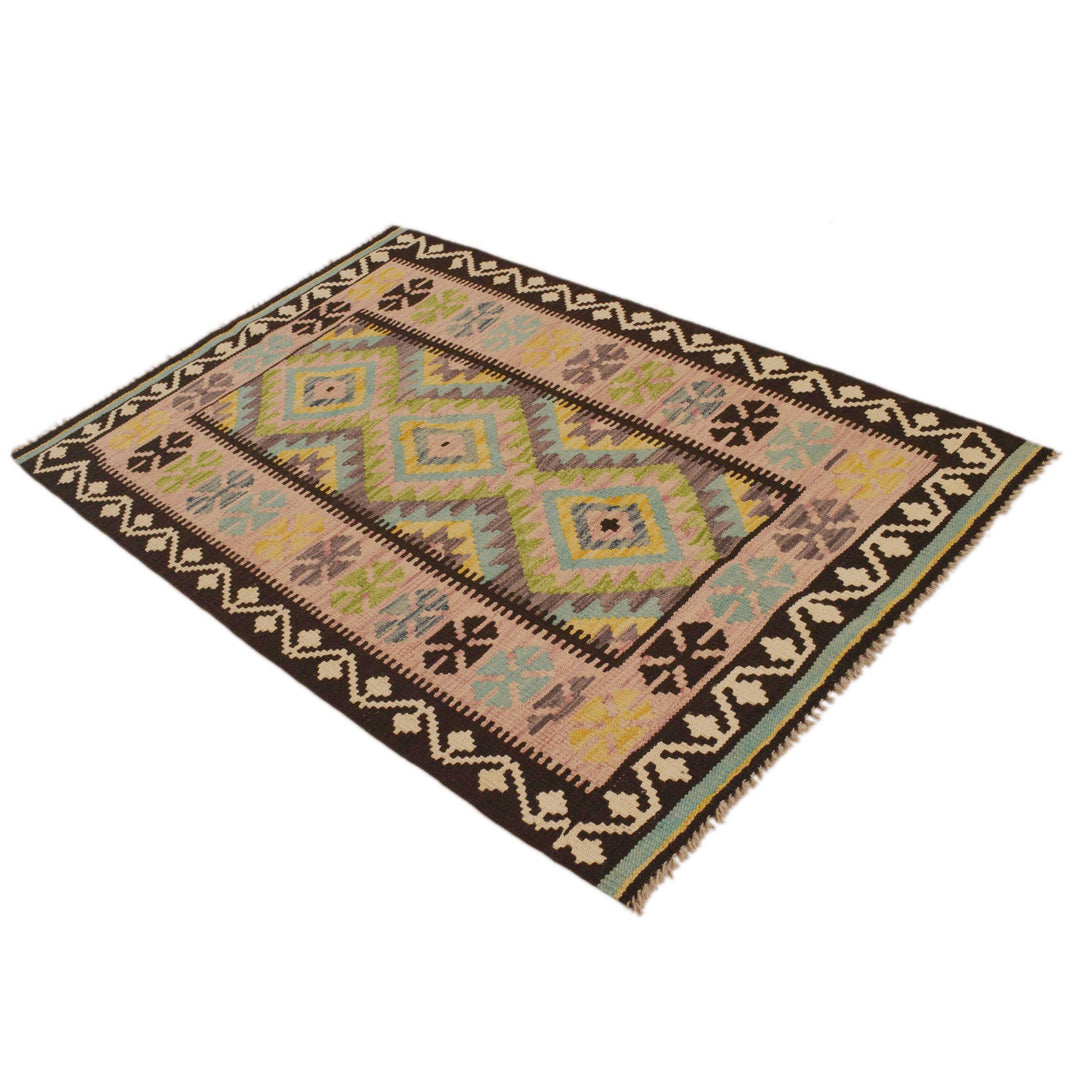 Small Size Chobi Kilim 3' 3" x 4' 10" - No. AL96686
