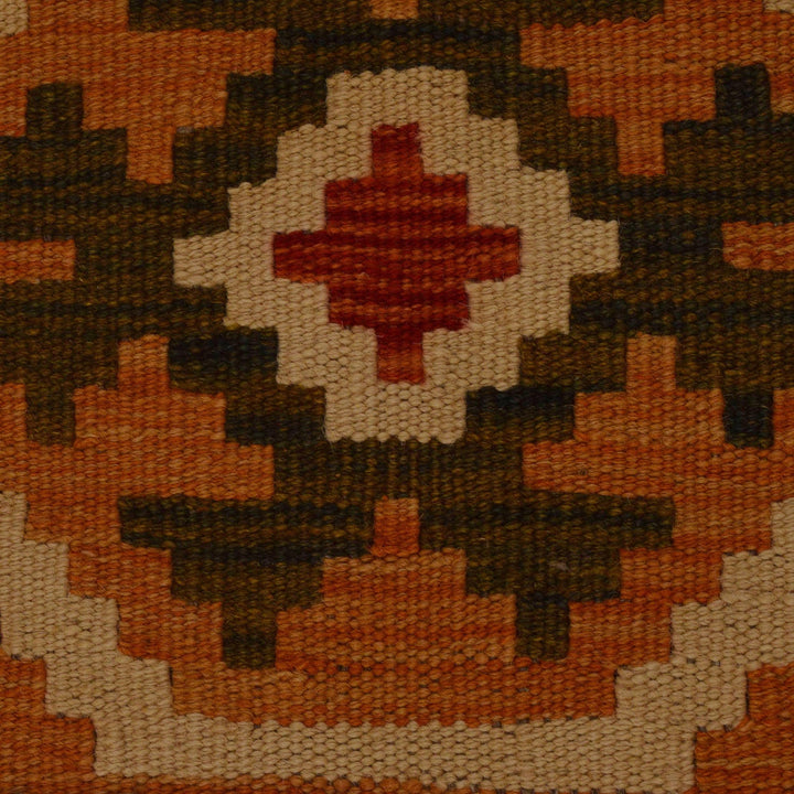 Colorful Flat-Weave Wool Kilim Runner 2' 3"x 6' 5" - No. AL96510