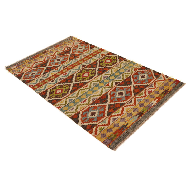 Hand Knotted Flatweave Kilim 3' 3" x 5' 3" - No. AL77610