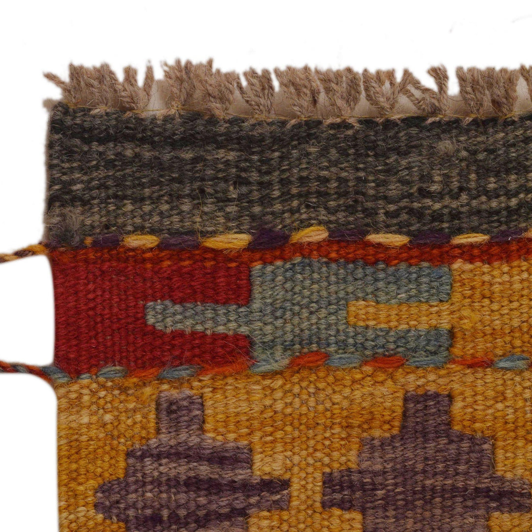 Hand Knotted Flatweave Kilim 3' 3" x 5' 3" - No. AL77610