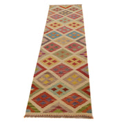 Handmade Vegetable Kilim Runner 1' 8"x 6' 9" - No. AL36779