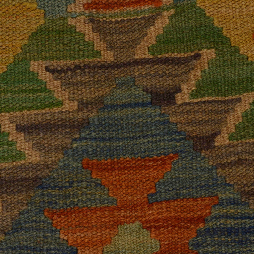 Handmade Afghan Vegetable Kilim 3' 3" x 4' 11" - No. AL28121