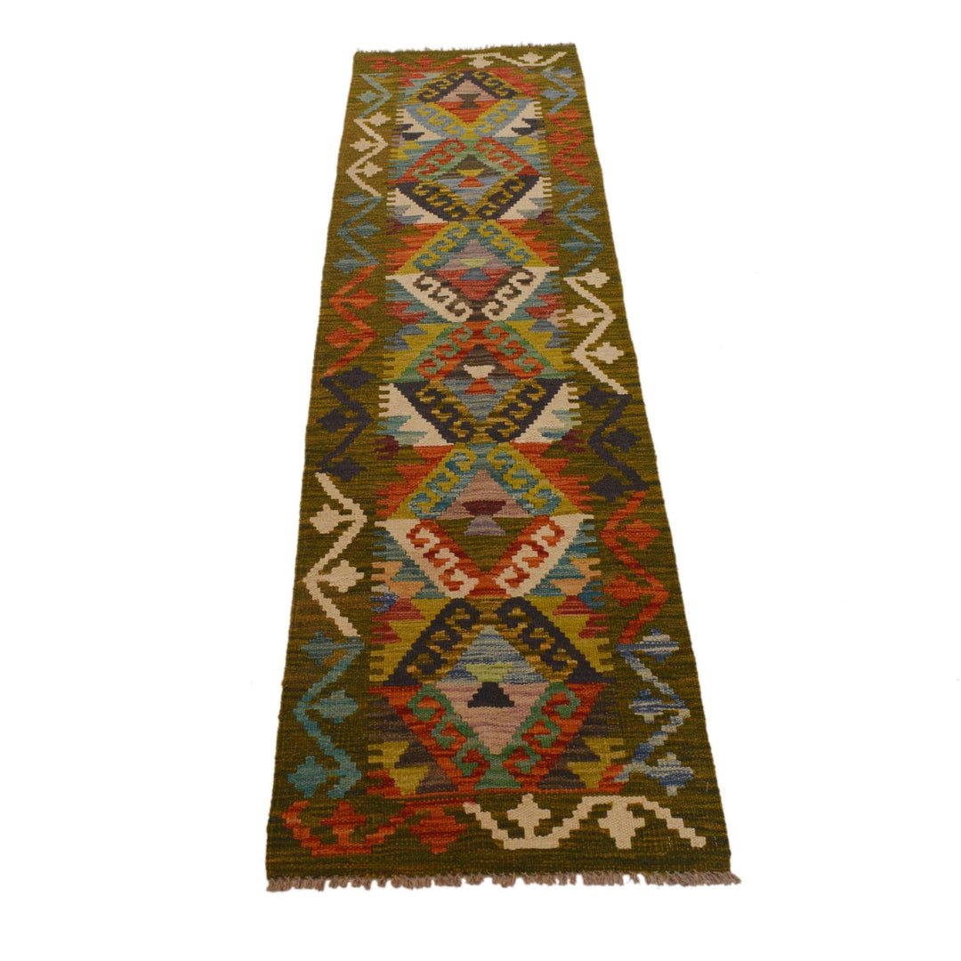 Handmade Vegetable Kelim Runner 1' 8"x 6' 8" - No. AL48184
