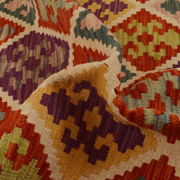 Hand Knotted Flatweave Kilim 3' 7" x 5' 1" - No. AL30998