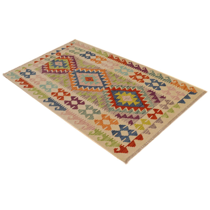 Hand Knotted Flatweave Kilim 3' 3" x 5' 5" - No. AL85554