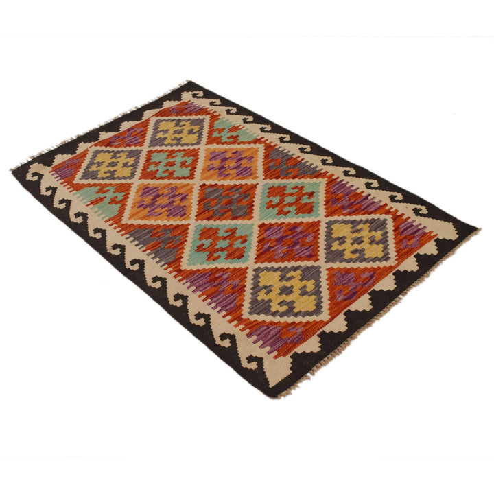 Small Size Chobi Kilim 2' 9" x 4' 3" - No. AL41333