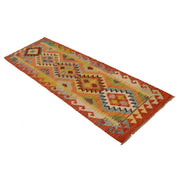 Hand Woven Wool Kelim Runner 2' 3"x 6' 7" - No. AL99864