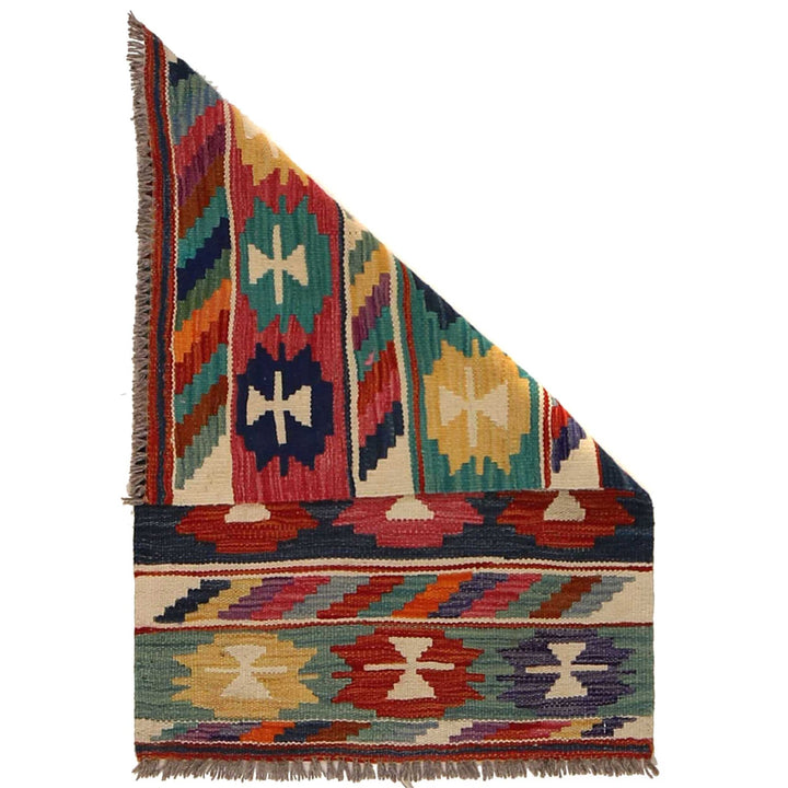 Handmade Vegetable Kelim 2' 0" x 3' 0" - No. AL89509