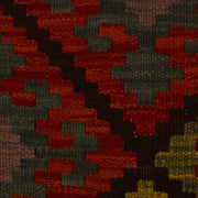 Colorful Flat-Weave Wool Kilim 5' 11" x 8' 8" - No. AL81585