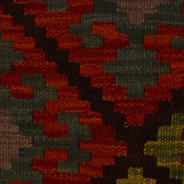 Colorful Flat-Weave Wool Kilim 5' 11" x 8' 8" - No. AL81585