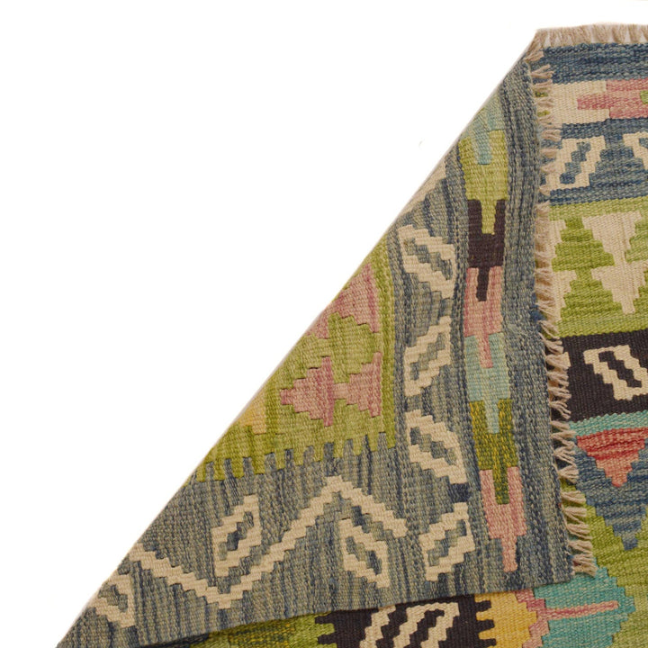 Handmade Turkish Design Wool Kilim 5' 8" x 8' 4" - No. AL61870