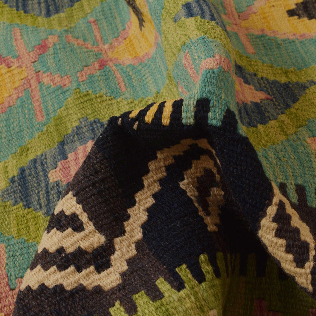 Handmade Turkish Design Wool Kilim 5' 8" x 8' 4" - No. AL61870