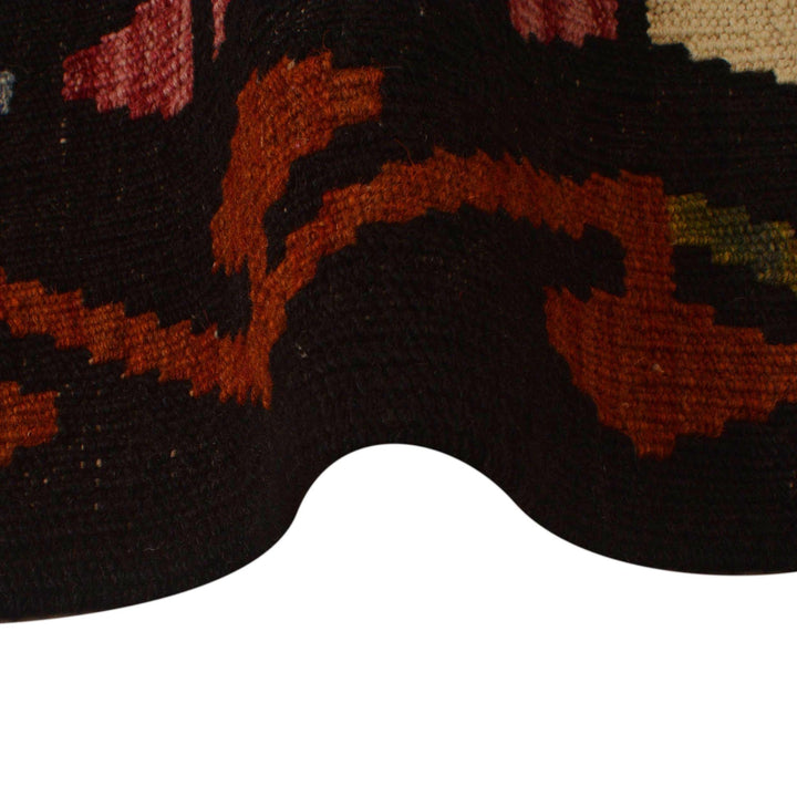 Colorful Flat-Weave Wool Kilim 5' 2" x 6' 7" - No. AL81861