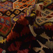 Colorful Flat-Weave Wool Kilim 5' 2" x 6' 7" - No. AL81861