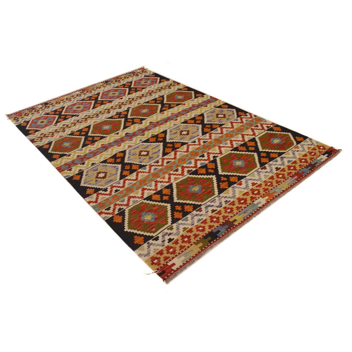 Handmade Vegetable Kilim 4' 10" x 7' 5" - No. AL93200