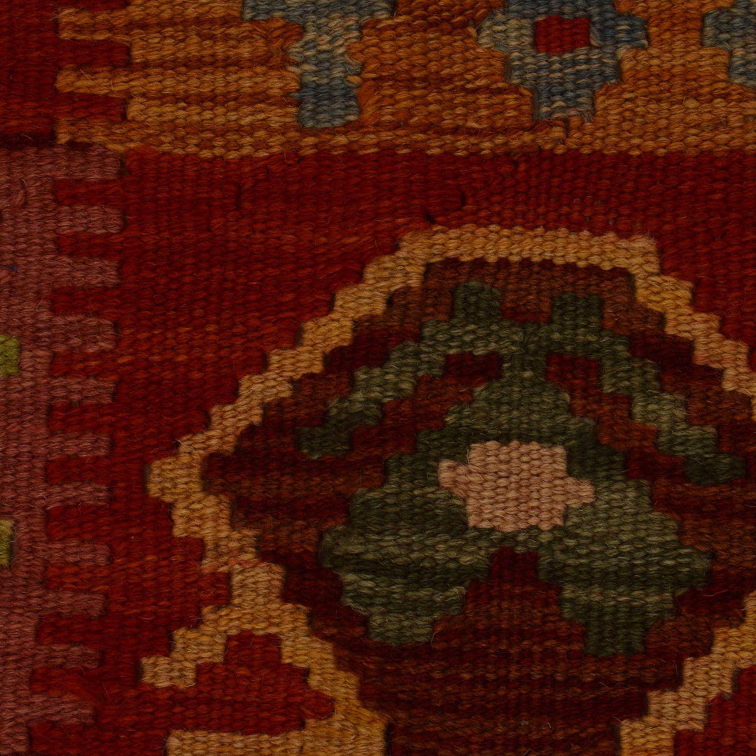 Colorful Flat-Weave Wool Kilim 3' 0" x 4' 10" - No. AL99102