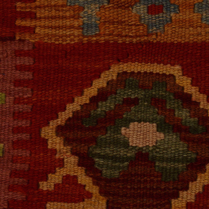 Colorful Flat-Weave Wool Kilim 3' 0" x 4' 10" - No. AL99102