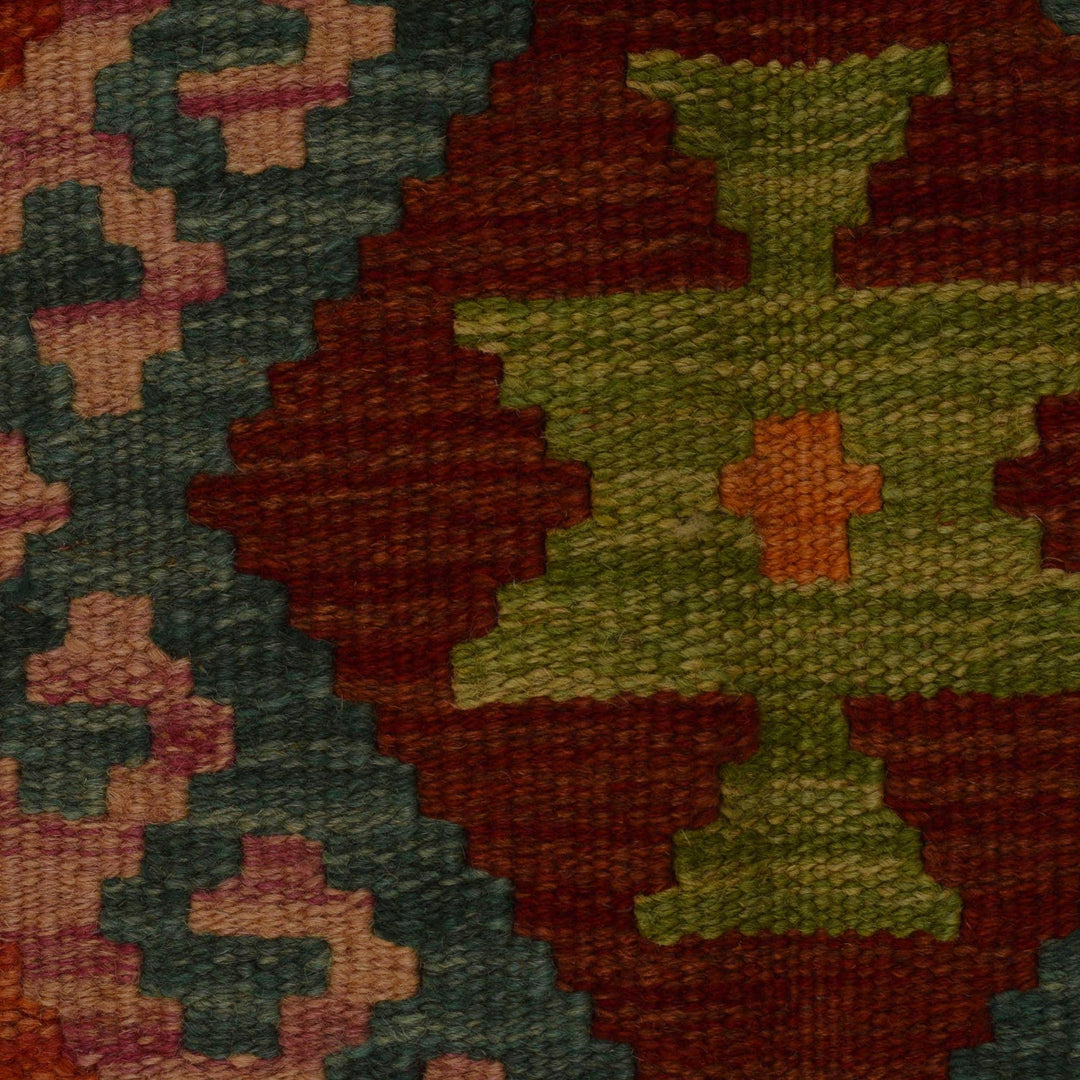 Handmade Vegetable Kilim 3' 4" x 4' 11" - No. AL80148