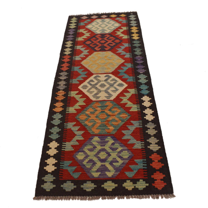 Hand Made Afghan Kilim Runner 2' 0"x 6' 5" - No. AL84085